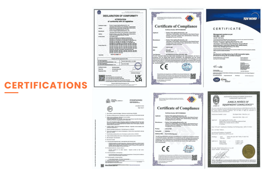 Certifications